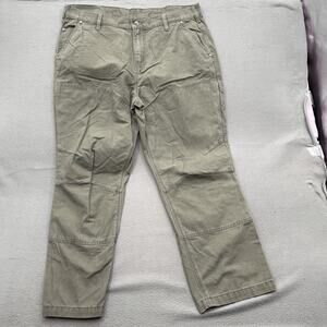 Harley-Davidson Pants Mens‎ 40x30 Green Canvas Utility Carpenter Workwear Casual